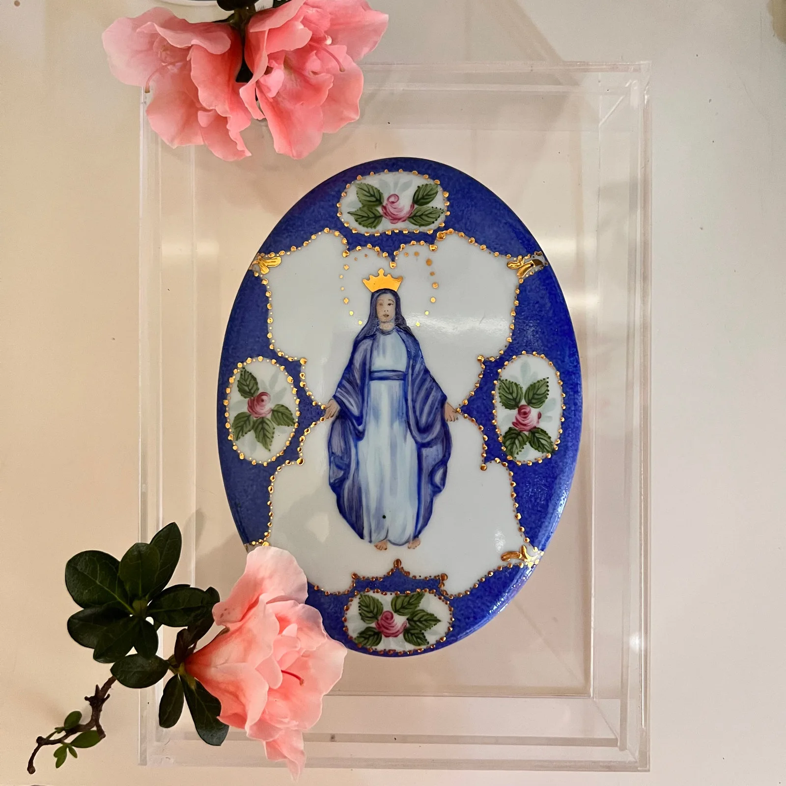 Placa de Nossa Senhora (P) - Azul — foto 2