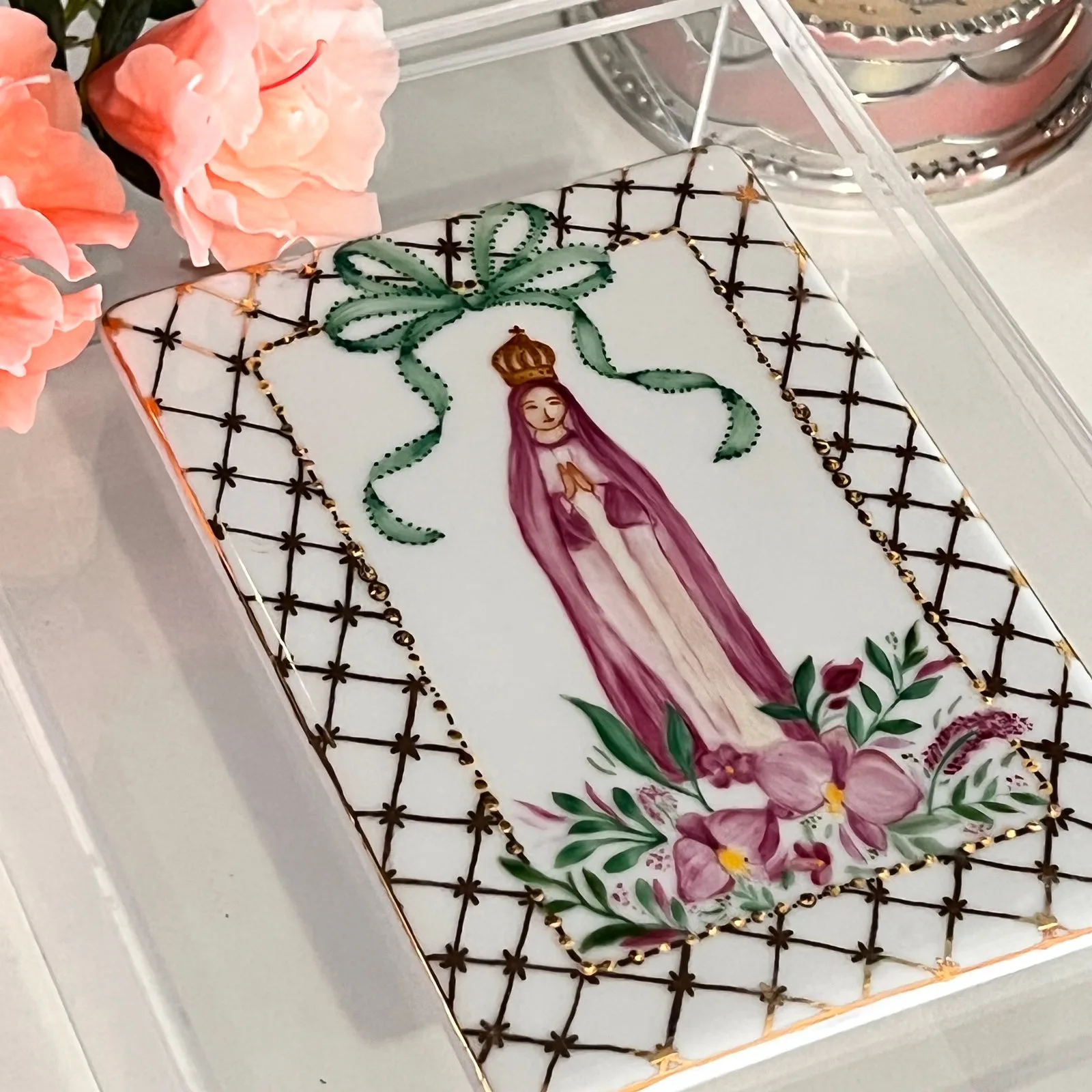 Placa de Nossa Senhora (P)- Rosa